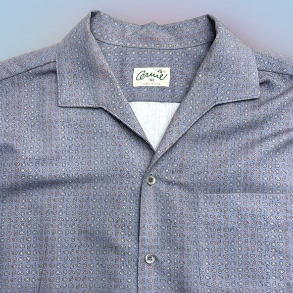 ARNIE Men’s XL Gray Paisley Dress Shirt VINTAGE ARNOLD PALMER GOLF - Picture 2 of 3